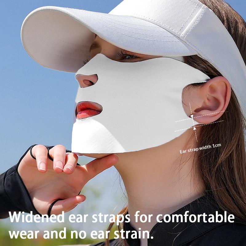 Sun Protection Face Mask For Men Reusable Breathable Uv Face Shield Solid Color Washable Face Mask Summer Cycling Face Mask