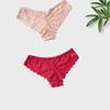 2 PCS Lot Sexy Panties For Women Lace Transparent Briefs Embroidefy Low-Rise Temptation Underwear Panties Comfort Underpants Intimates