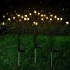 Solar Outdoor Light LED Firefly Lamp Garden Decoration Waterproof Garden Home Lawn Fireworks Light Floor New Year Christmas