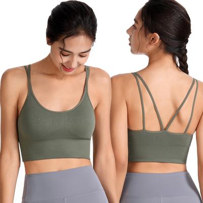 Bellissimo reggiseno sportivo senza anello in acciaio, ad asciugatura rapida, antiurto, corsa, fitness, intimo sportivo, reggiseno di grandi dimensioni, gilet da donna