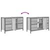 Grey Sonoma Bathroom Vanity Cabinet with Drawers 90 X 34.5 X 60 Cm