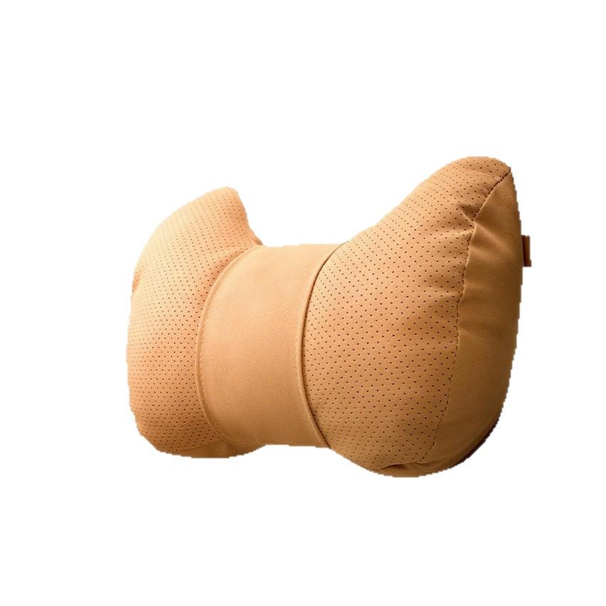 Cute S-Class Car Headrest and Lumbar Support Pillow for Comfort