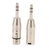 2Pcs TRS To XLR Adapter Set of 2 Balanced Sound Connector Stereo To XLR Connector