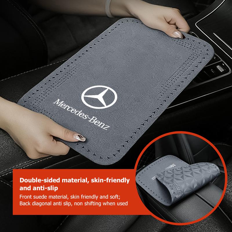 AABIC1 Car Styling Leather Armrest Box Pad Center Console Protector Interior Accessories For Benz CITAN VITO SPRINTER CLS SLK Sport ML