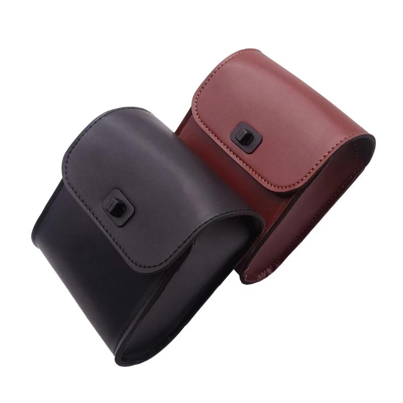 Mini manubrio universale per moto Sissy Bar Borsa laterale Borsa per attrezzi in pelle PU per Harley Honda Kawasaki Yamaha Suzuki
