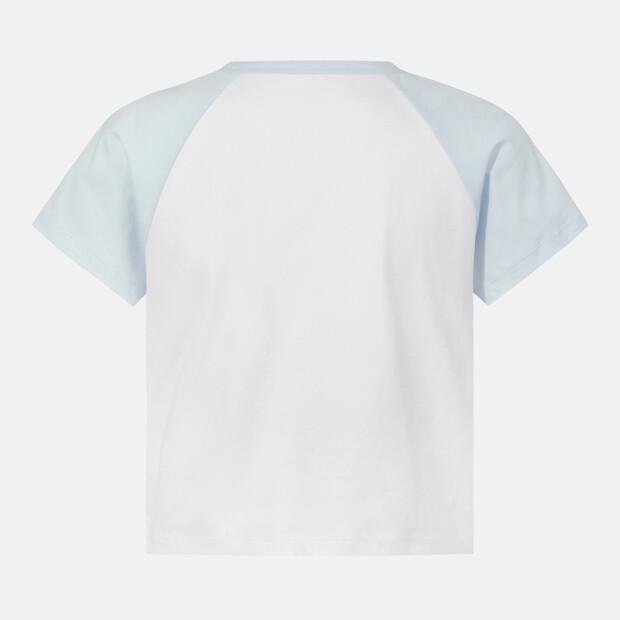 DESCENTE Women'S Cooling Semi-Crop Raglan Short Sleeve T-Shirt Light Blue Sr122Pts33
