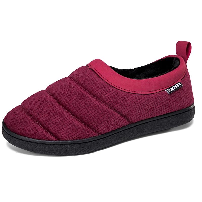 Модные зимние теплые меховые мужские тапочки для мужчин и женщин — фото 9