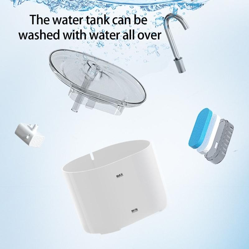 Replendished Automatic Waterer Cats Dog Water Dispenser Quiet Automatic Dog for Home or Travel
