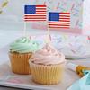 65mm American Flag Wooden Toothpick Picks