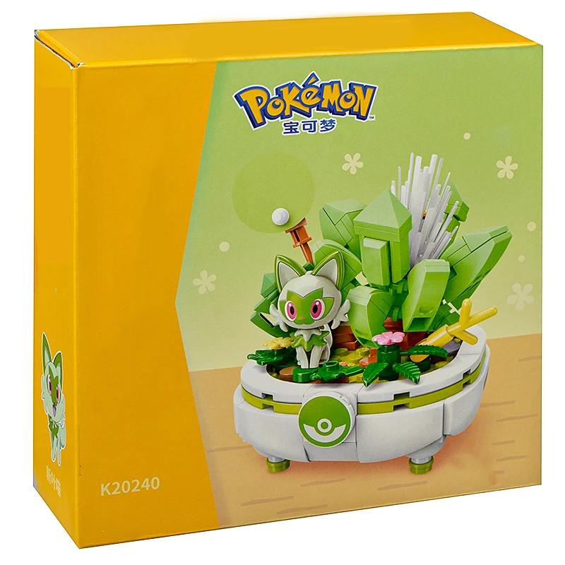 Pokmon Series Building Blocks Pikachu Psyduck Pogaman Cartoon Scene Model Bricks Collection Ornaments Kids Toys Holiday Gifts