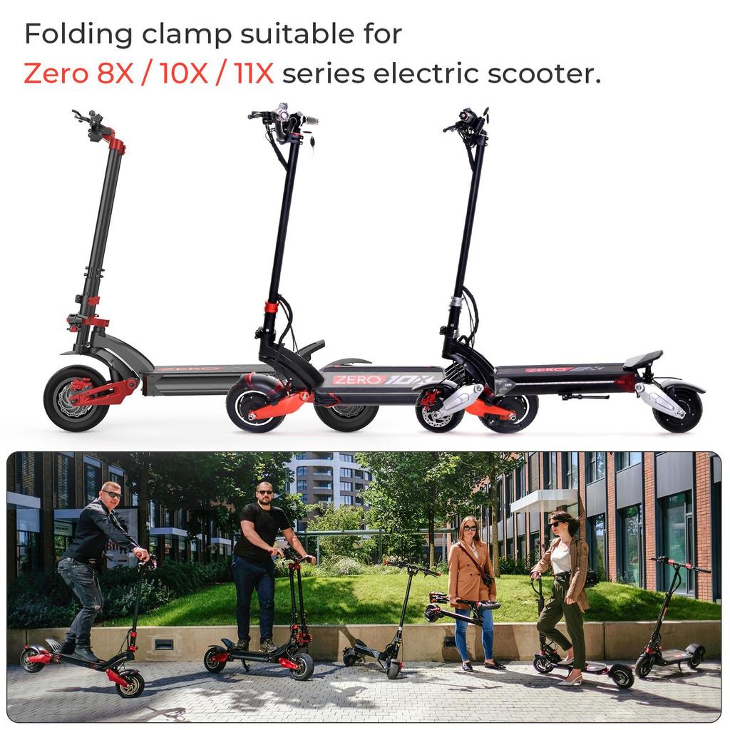 Red Folding Clamp for Zero 8X 10X 11X SPeedual Dualtron DT3