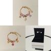 Fashion Heart Flower Butterfly Charm Bracelet For Women Gift Accessory