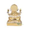 Gold & Silver Ganesha Idol Murti for Car Dashboard Home Décor and Gifts Items