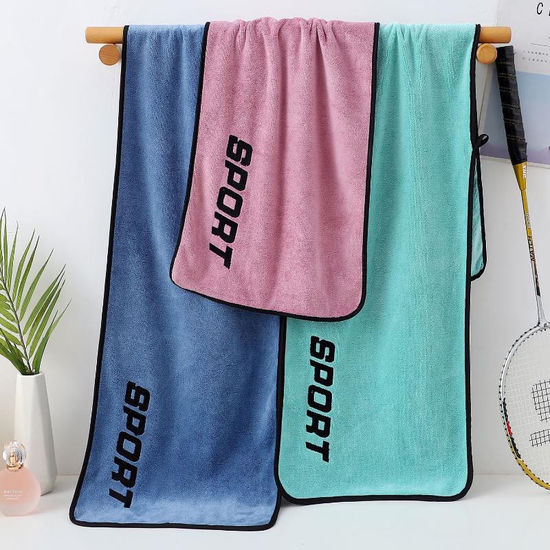 Sports Towel Ultra-fine Fiber Gym Workout Sweat Absorption Towel Yoga Quick Drying Exercise Beach Quick Dry Towel 30 * 110cm