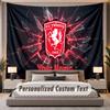 Custom Name Text Tapestry FC Twente Personalized Polyester Wall Tapestry For Bedroom And Room