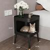 Modernes minimalistisches cremefarbenes Haustierhaus: Vielseitiger mittelgroßer Beistelltisch für Katzen & Hunde