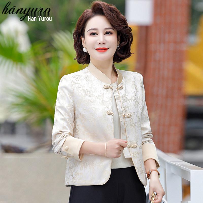 

Middle-aged Women s Spring Chinese Style Tang Suit Jacket - New 2325 2XL (for 105-120 lbs)