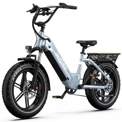 ONESPORT OT08 Bicicleta Eléctrica 20" Rueda Ancha Freno Hidráulico Motor 500W E-bike Para Adulto 48V 18AH Pantalla LCD Autonomía Máxima 80KM Carga Máxima 150Kg
