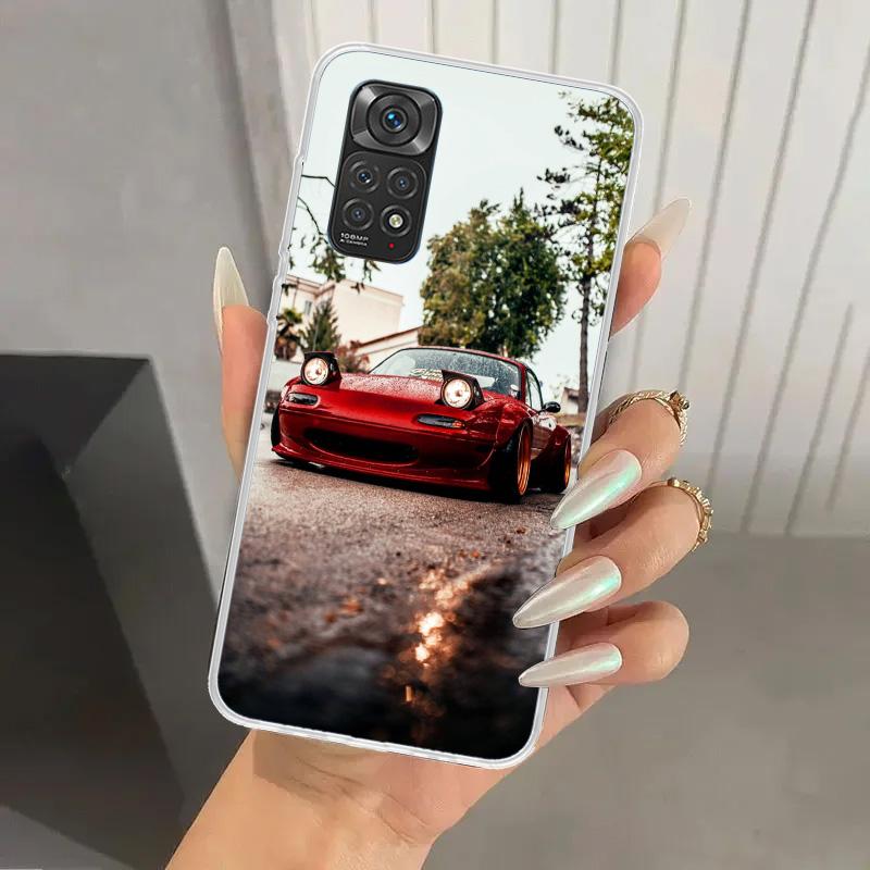 JDM Car MX5 Cute Phone Case for Xiaomi Redmi Note 15 14 14S 13 12S 12 Pro 11S 11 Plus 11T 11E 10S Soft Funda Print Shell Redmi N