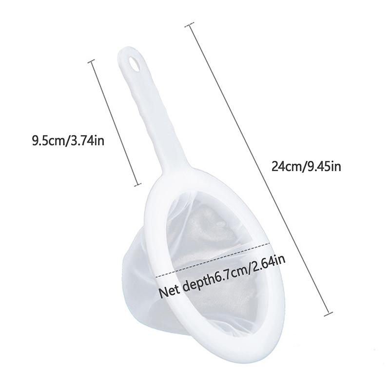 100/120/200/300/400 Mesh Washable Nylon Ultra Fine Filter Mesh Strainer Spoon Sieve Soy Milk Juice Coffee Tea Filter