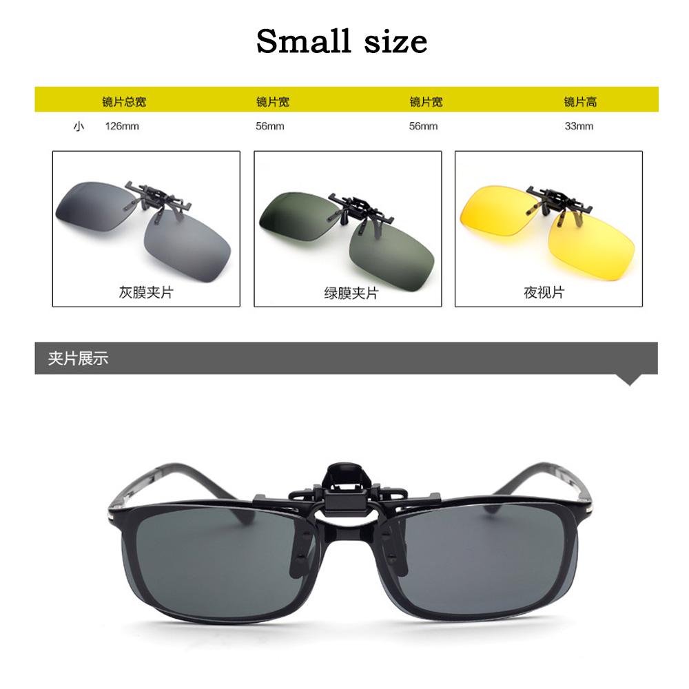 Sunglasses Clips for Men and Women Drivers Night Vision Goggles Sunglasses Clips Can Be Turned Up Glasses Clip