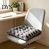 Warm Dining Chair Cushion Square Plush with Ties, Buffalo Check Plaid Seat Cushion, High Resilience Fiber Fluffy Non Slip Pad for Office Collapse Desk