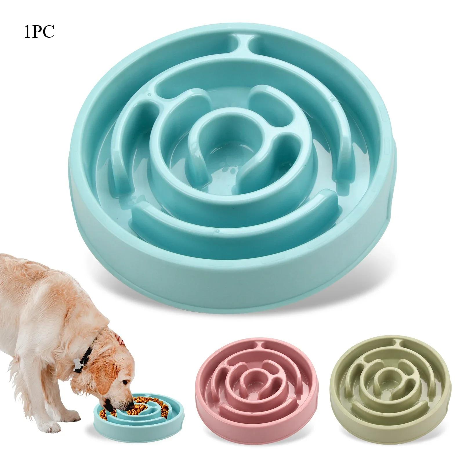 

Pet Dog Slow Feeder Bowl Fun Non Slip Anti-Gulping Slower Food Feeding Dishes Eco Dog Bowl For Large Medium Small Dogs Puppy
