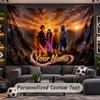 Wall Hanging Tapestry Custom NameDemon Slayer Pattern Personalized Printed Fabric Wall Decor