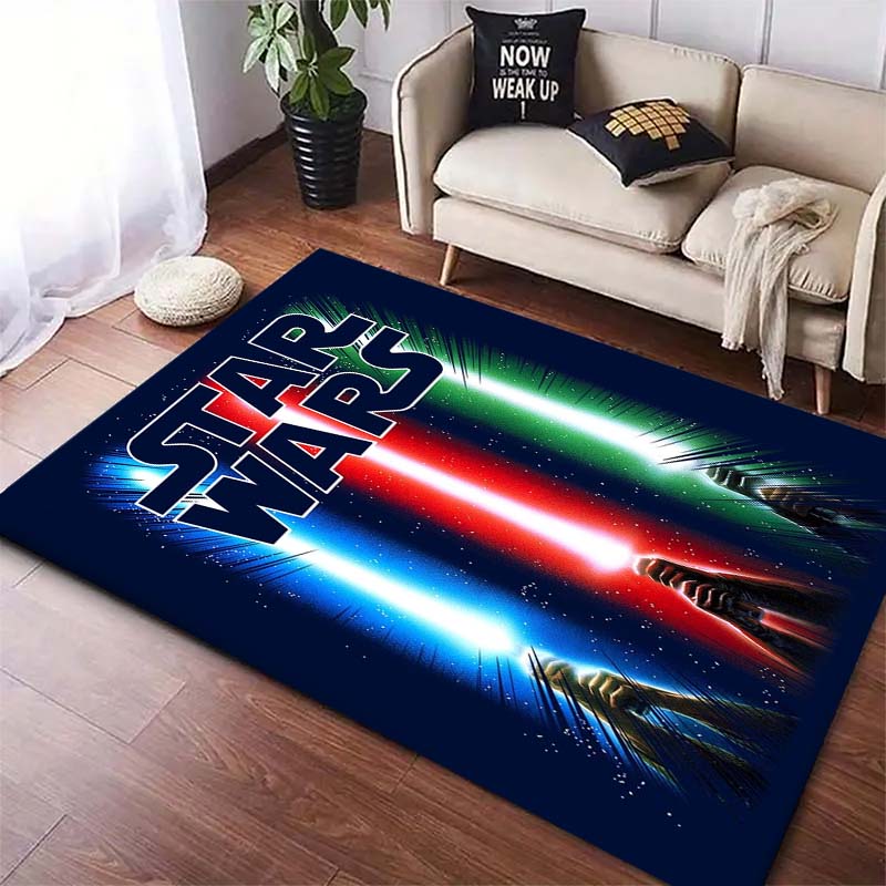 Star Wars Galaxy Printed Rug Non-Slip Floor Mat for Living Room Bedroom Kids Room Home Decor