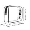Clear Makeup Bag with Zippers Transparent Organizer Cosmetic Bags for Vacation Business Trip Airport Bathroom