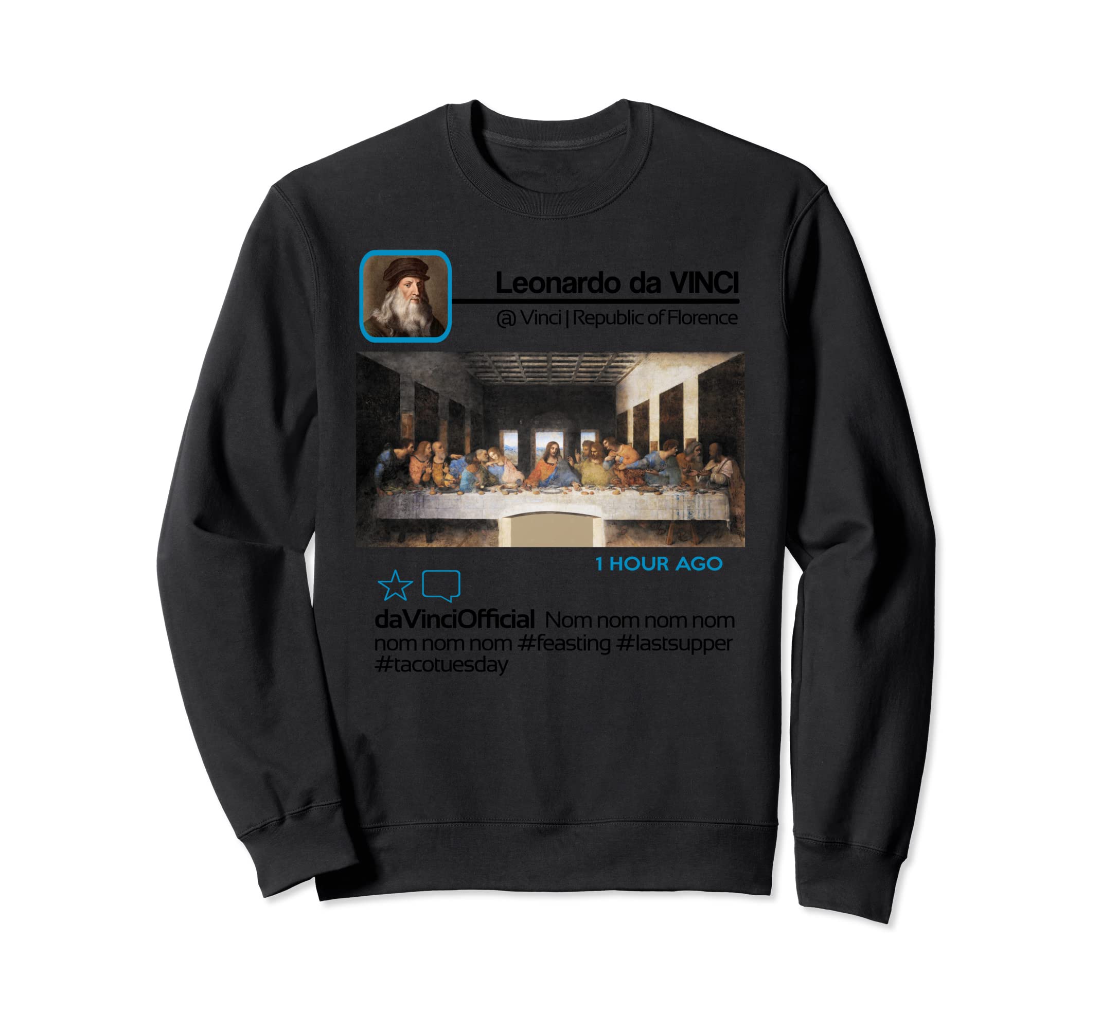 Леонардо да Винчи инфлюенсер Instagram Вторник тако Тайная вечеря тренер