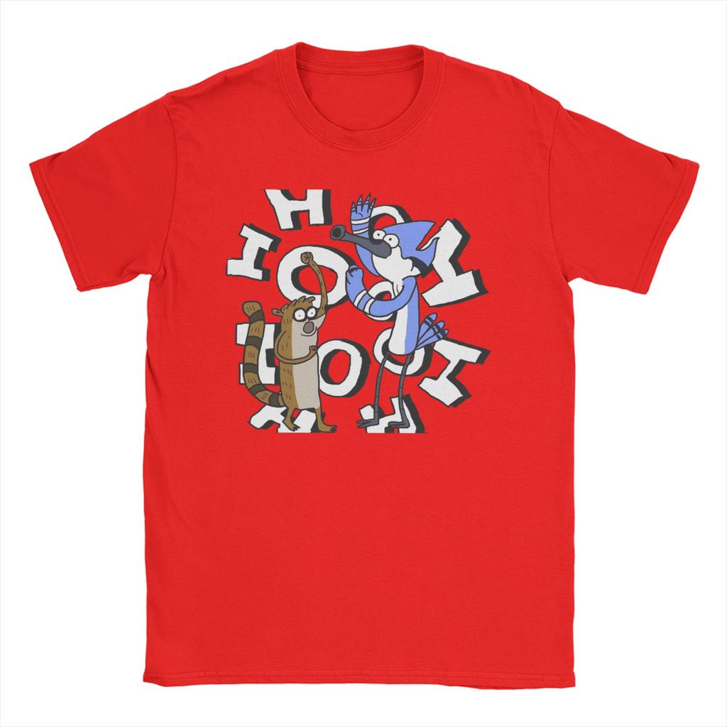 Fashion Ooooohh Mordecai Rigby Regulars Show T Shirt for Unisex Unisex 100 Cotton Tee Shirt Short Sleeve Clothes