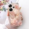 For Xiaomi Turbo 3 / Note 13 Turbo / Poco F6 Phone Case Bow Pattern Colorful Butterfly Flower Cover Soft Clear Silicone Casing