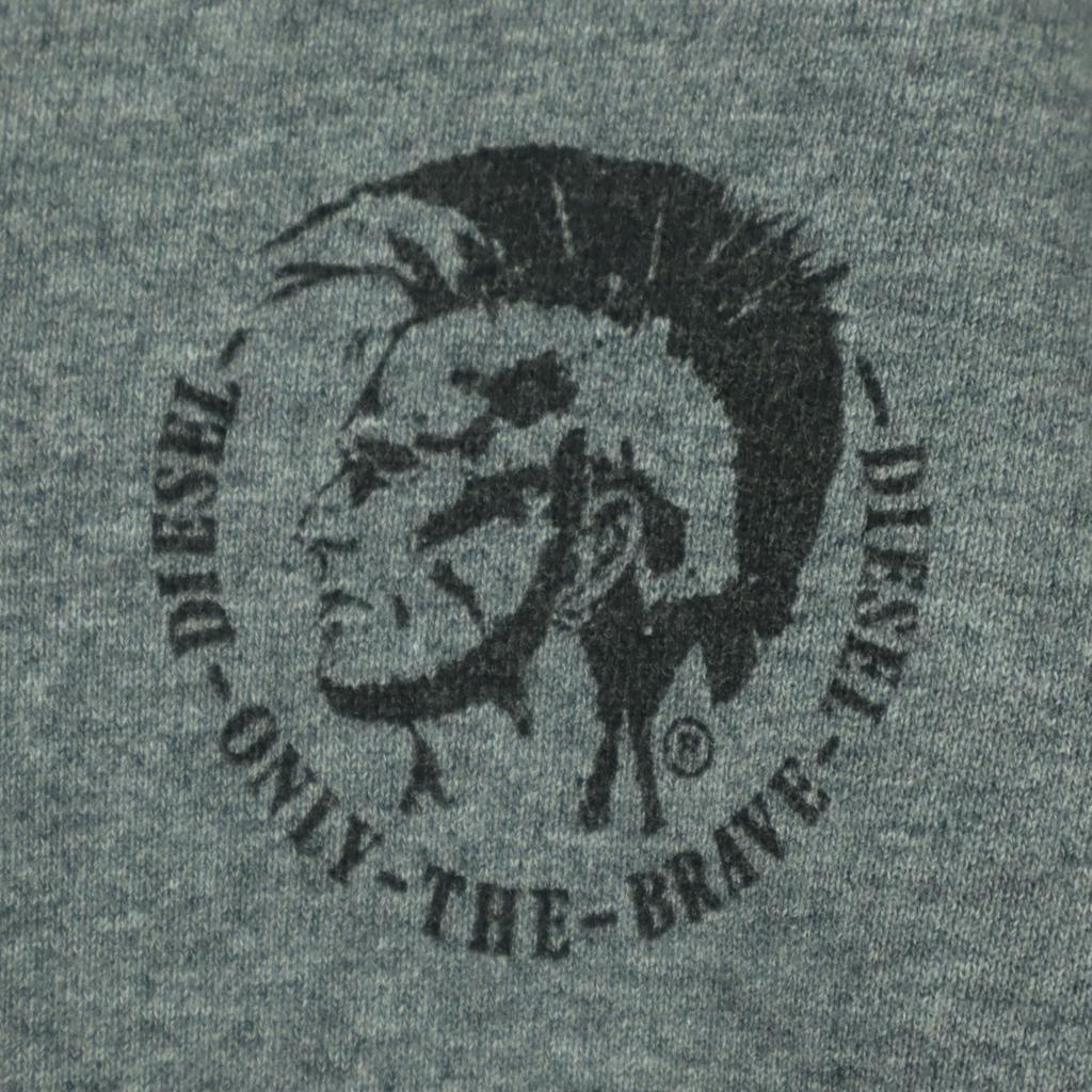 DIESEL Print Long sleeve trainer gray sweat Men's Used