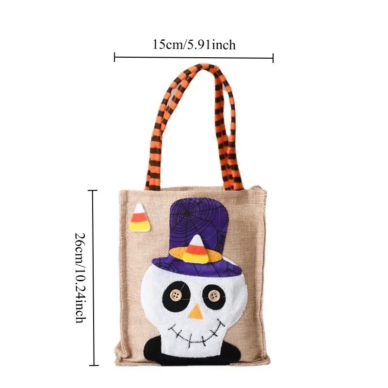 Pumpkin Halloween Non woven Handbag Candy Bag Ghost Festival Gift Bag Decoration Prop