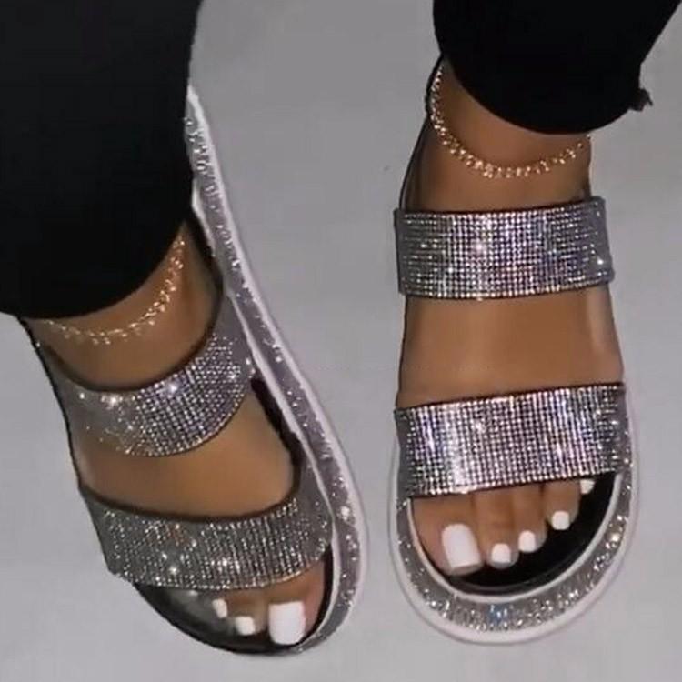 cheap rhinestone sandals