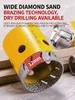 M10 Thread Angle Grinder Glass Ceramic Hole Opener Drill Bit 20-50mm Dry Vacuum Hand Grinder for Ceramic Tile Granite Marble