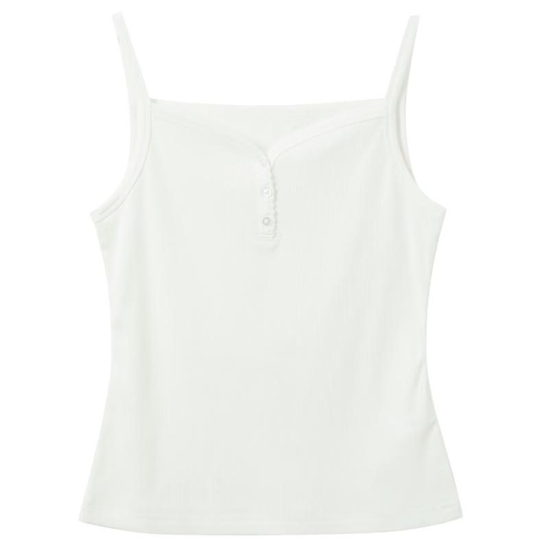 Sancai Plus Size V-Neck Knitted Camisole Top M