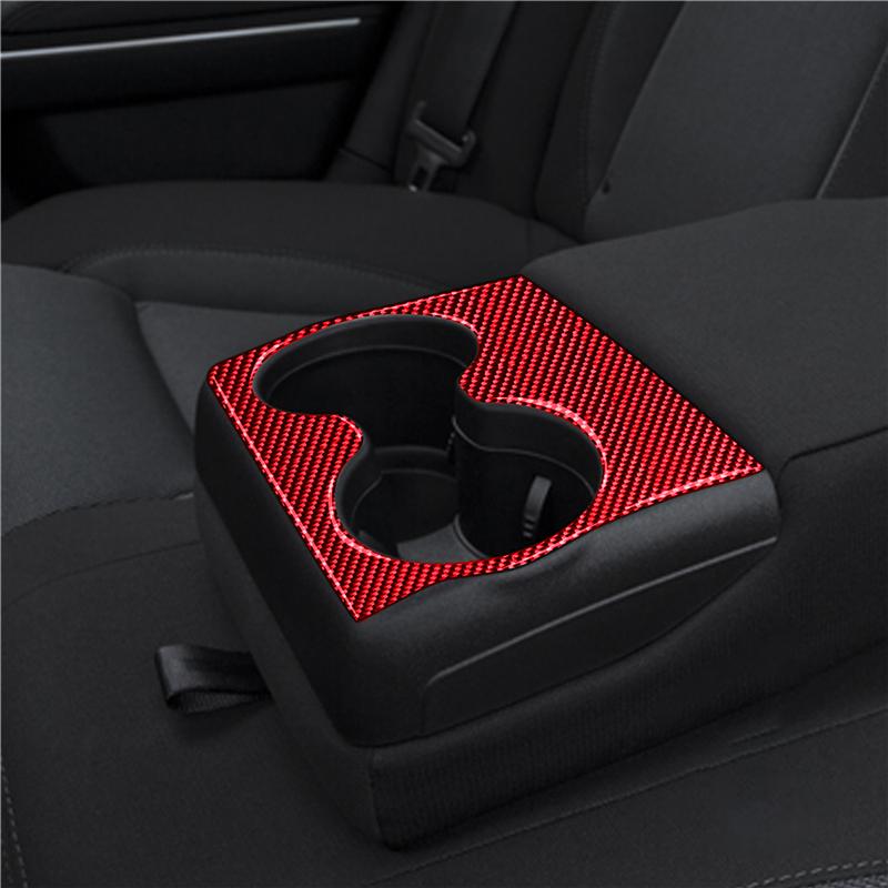 Carbon Fiber Trim Decorative Strip Passenger Side Glove Box Self Adhesive Car Interior Accessories For Dodge Charger 2015-2023