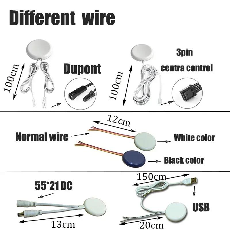 Dimmable large partition touch 80mm Wood Panel Sensor Switch LED Touch Sensor 12V 24V Light Control Touch Switch Dimmer Sensor