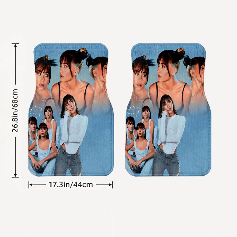 Aitana Black Car Floor Mats Full Coverage All-Season Car Mats XPE Non-Slip Wear-Resistant Mats Suitable SUV Interiors Textured Carpets