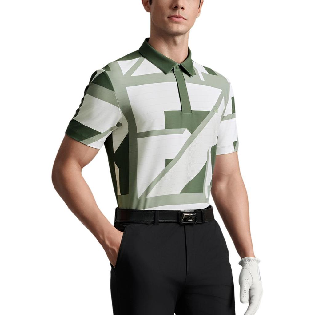FILA Golf Elite Fashion Knitted Short Sleeve Polo Shirt Men tops A11M535105F-ZB