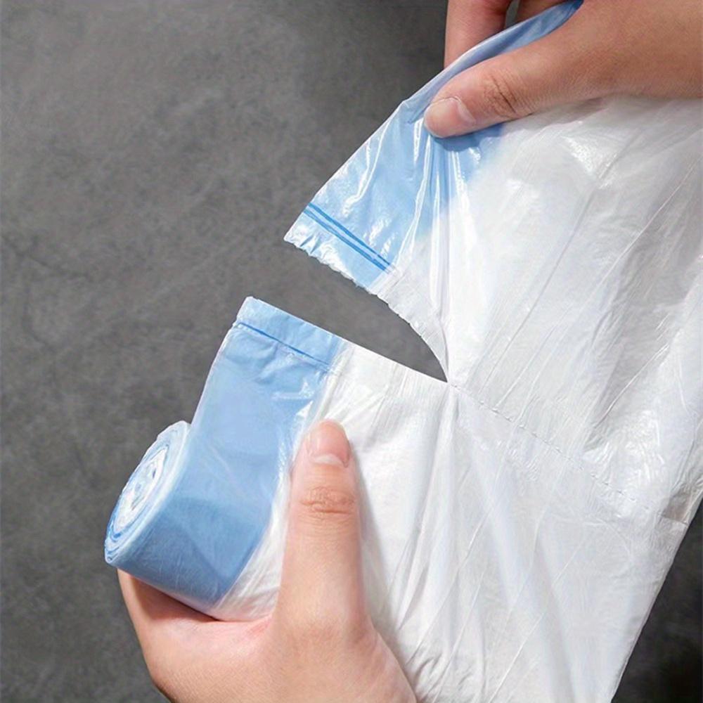 5 Rolls, 75pcs, Small Drawstring Trash Bags 15.14 L, Plastic Garbage Can Trash Can Liners 15-liter For Bathroom Restroom