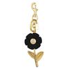 Keychain Pendant Sparkling Rhinestones Inlaid Flower Shape Key Chain with Lobster Clasp Hanging Design Keyring Backpack Accessory
