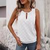Elegante Canotta da Donna Senza Maniche - Top Leggero Semicoprente a Girocollo, Casual con Elasticità Media, Motivo Farfalla Senza Maniche, Non Trasparente