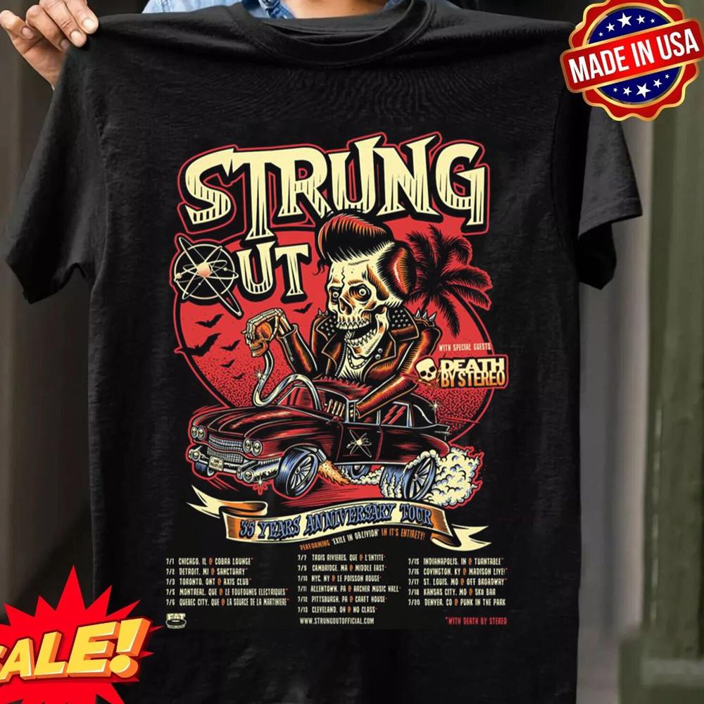 Strung Out 35 Years Anniversary Tour 2025 Shirt  Gift Fans HH493 Unisex T-Shirt S