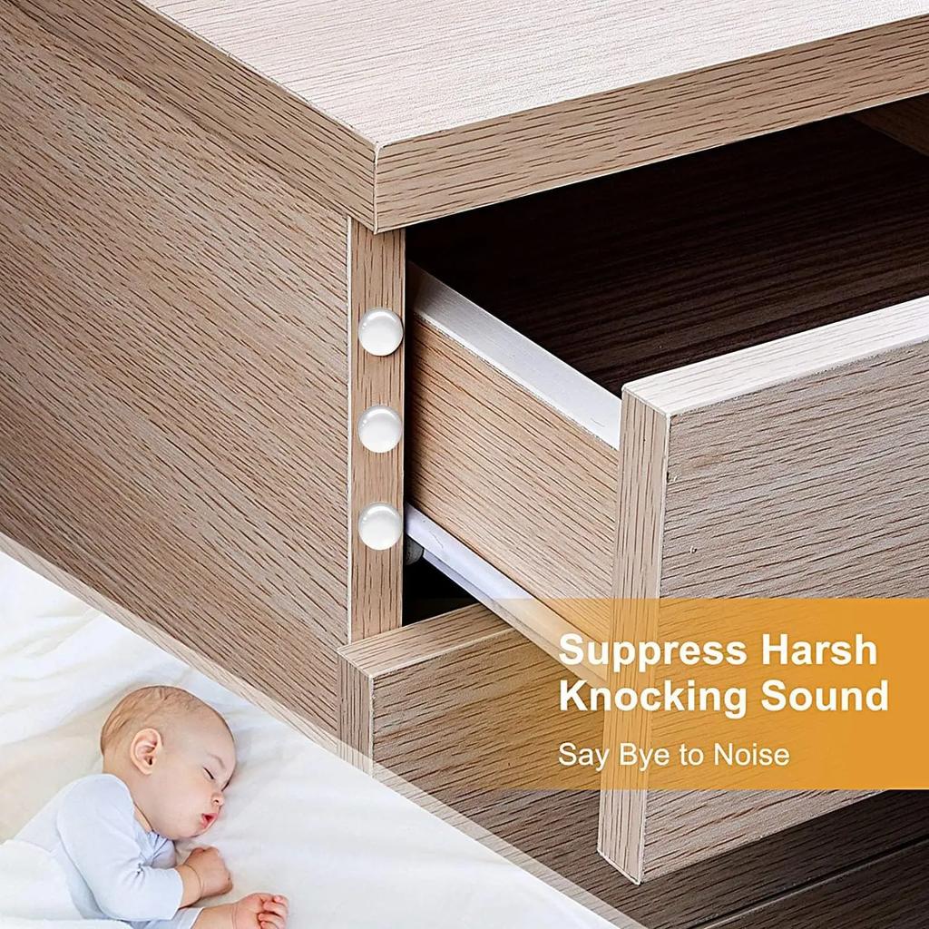Clear Self-Adhesive Cabinets Bumpers Pads Silicone Door Stop Furniture Drawers Protection Rubber Bumper Buffer Cushion Pads