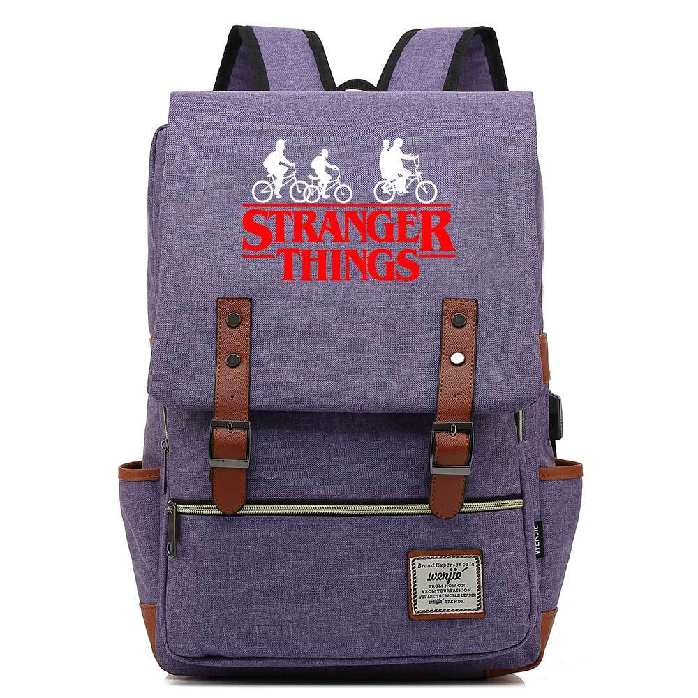 Stranger Things Studenten-USB-Rucksack
