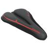 Narrow Bike Seat Cushion Thicken Silicone Breathable Soft Bike Seat Cover with Reflective Warning