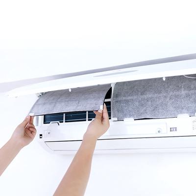 10 st Luftkonditionering Vindutlopp Dammtätt Skyddskåpa DIY Självhäftande Luftrenande Filterpapper Renare Filterskärm